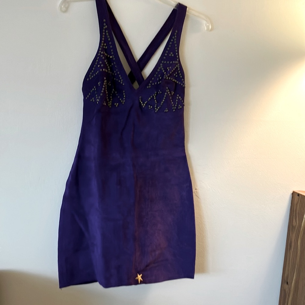 Women Party Dress Firenze Santa Barbara Size Medium Color Purple